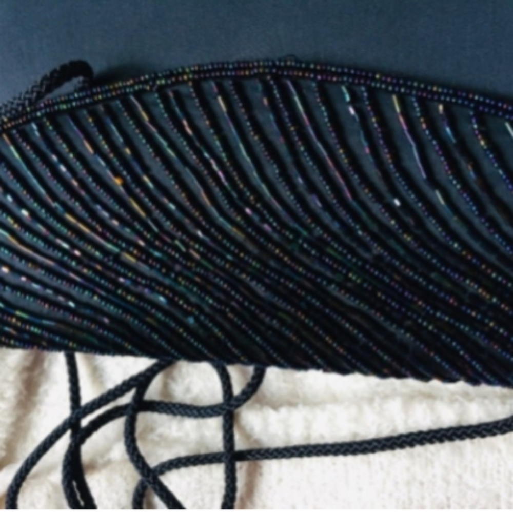 SASHA New York Navy Blue Beaded Gorgeous Formal Wear